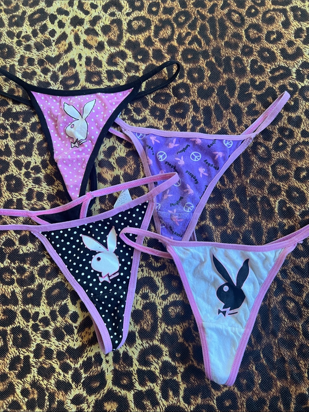 Y2K playboy thongs